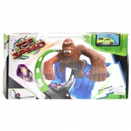 Top Speed: King-Kong dirkalna steza s 360° dvojno super zanko, s figurico gorile, avtomobilčkom 1/64