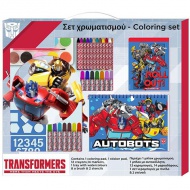 Transformerji set za barvanje 54x27cm