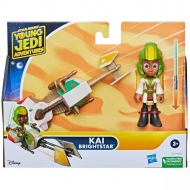 Vojna zvezd: Pustolovščine mladih Jedijev – Kai Brightstar set figurice 7,5 cm z vozilom – Hasbro