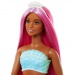 Barbie Dreamtopia: Lutka z roza lasmi in koralno repico - Mattel