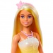 Barbie Dreamtopia: Princeska lutka v rumeno-roza obleki s metulji - Mattel