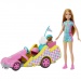 Barbie: Stacie na pomoč - Go-kart komplet s psičkom - Mattel