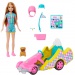 Barbie: Stacie na pomoč - Go-kart komplet s psičkom - Mattel