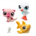 Littlest Pet Shop: 3-delni komplet figur v valju, različne vrste, 1 kos