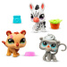 Littlest Pet Shop: Zebra, tiger, pavijan 3-delni komplet figuric - Country vibes 2. serija