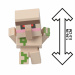 Minecraft: Razkrijte minifiguro železnega golem v obliki belega meča - Mattel