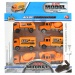 Alloy Car: 6-deln i set gradbenih tovornjakov 8 cm