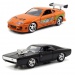 Kovinska vozila dvojni paket Hitri in drzni: Twin Pack Dodge Charger R/T in Toyota Supra 1/32 - Simb