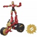 Maščevalci Bend and Flex Rider Iron Man Figurica z motorjem - Hasbro